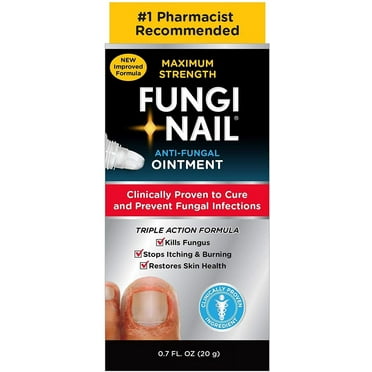 Fungi Nail Anti-Fungal Ointment, Clinically Proven to Cure Infections, Natural Color, 0.7 Fl Oz (Pack of 3)