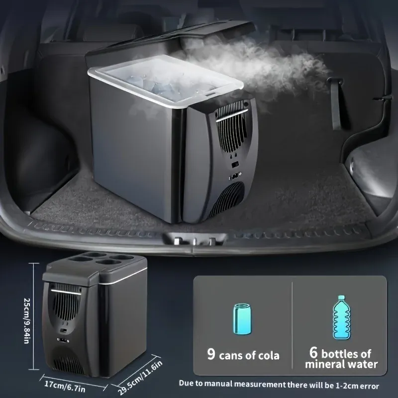 6L Portable Compact Mini Fridge 12V Car Refrigerator Freezer for Camping Traveling Electric Cool Box Summer Outdoor Fridge Amagi