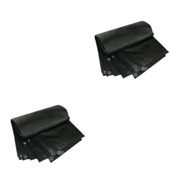 Naiovety Red de sombrilla de amplia aplicación para jardines, patios y eventos al aire libre Red de sombra negra con ojales 2 * 4 metros 2*4 metros 2Conjunto