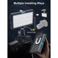 thumbnail image 5 of Luz de video LED Moman Luz de cámara para fotografía Luces de grabación de video portátiles de 5000 mAh con zapata fría Mini luz CRI 98+ Regulable 2500-9000K Iluminación de video Luz de video LED en l, 5 of 5