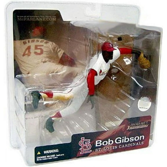 McFarlane MLB Cooperstown Collection Series 1 Bob Gibson Action Figure [White Jersey]