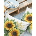 thumbnail image 3 of Outdoor Waterproof Pillow Covers Pack of 2, Summer Sunflower Retro Yellow Flower Farm Decorative Throw Pillowcases Cushion Covers for Garden Patio Tent Sofa Couch, 20x20 inch, 3 of 8