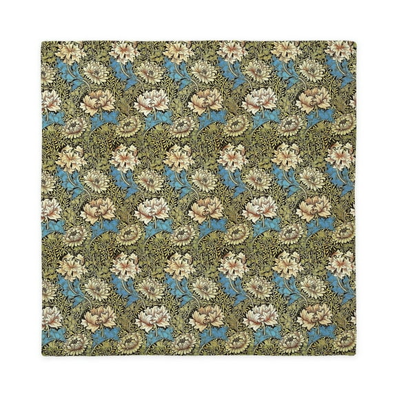 CafePress - William Morris Chrysanthemum Pattern Queen Duvet Cover - Queen Duvet