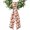 Burnt Orange, variant on Coastal Shell Burnt Orange Wreath Sash for Front Door, Summer Ocean Shell Beach Wreath Bow Accent for Fall Christmas Holiday Door Decor, Ribbon Sash for Wreaths, Porch Home Decoration