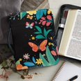 thumbnail image 6 of HELLHERO Butterfly Floral PU Leather Bible Covers, Large Capacity Portable Church Bible Bag for Adults and Unisex Christian Prayer, 6 of 12