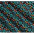 thumbnail image 3 of Soimoi Black Cotton Voile Fabric Snowflake & Wreath Christmas Print Sewing Fabric Yard 42 Inch Wide, 3 of 7