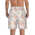 thumbnail image 3 of Kdxio Butterfly Flower Pattern Mens Casual Shorts - Drawstring Summer Beach Sports Shorts for Men, 3 of 9