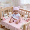 thumbnail image 4 of Eolstice 12 Inchs Doll With Accessories Set, Soft Dolls Toy, Interactive Play Doll, for 3+ Year Old Girls, Birthday Gift, Pretend Play, Kids Room, Can Make Sounds, Sturdy Design(C), 4 of 5