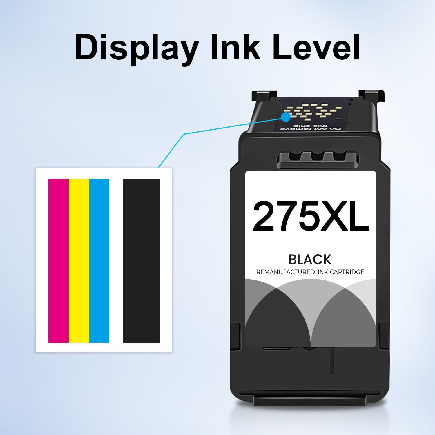 KT INK Canon 275xl Black Ink Cartridge, Compatible with Canon