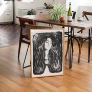 Brooch Poster, Eva Mudocci, Edvard Munch, Reproduction, Exhibition, Famous Artist, Living Room And Gallery Wall Decor