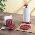 thumbnail image 4 of Cast Iron Rooster Napkin Holder, Red, 4 of 4