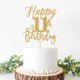 thumbnail image 3 of Cake topper Yotawebery para 11.º cumpleaños, dorado con brillo, 18 x 12 cm, 3 of 7