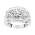 thumbnail image 2 of 10K White Gold 1 Carat TDW Diamond Modern Band Ring (H-I,SI2-I1), 2 of 8