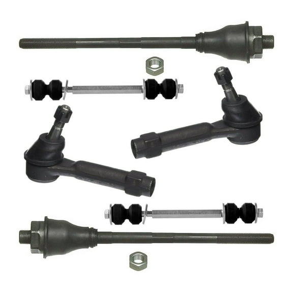 2 Inner   2 Outer Tie Rod Ends   2 Sway Bar Link Kit Front Suspension New Fits select: 1999-2007 CHEVROLET SILVERADO, 2000-2006 CHEVROLET TAHOE