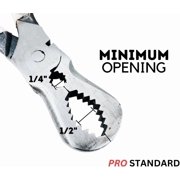 GRID 8 Long Round Nose Pliers Wrench Great for Gripping Cylindrical Objects
