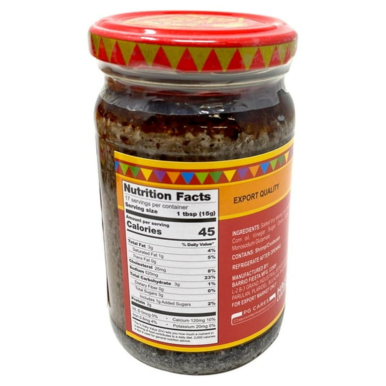 Barrio Fiesta Ginisang Bagoong Sauteed Shrimp Paste - Spicy 8.85oz (250g),  2 Pack