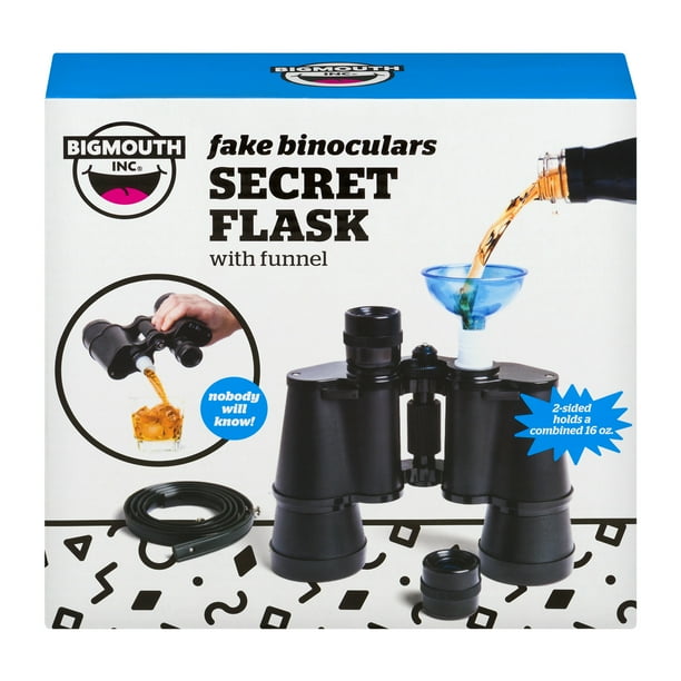 Big Mouth Fake Binoculars Secret Flask With Funnel, 1.0 CT