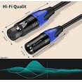 thumbnail image 3 of Cable XLR AuxLink XLR, micrófono macho a hembra, 8 m, paquete de 2, 3 of 8