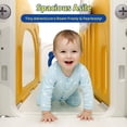 thumbnail image 6 of Arlopu 10-in-1 Kids Slide Set with Drawing Board, Climber, Basketball Hoop, Tunnel, Storage & Telescope for Indoor Outdoor Use for Kids Age 3+, 6 of 9
