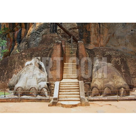 Exterior of the Entrance to the Sigiriya Lion Rock Fortress in Sigiriya, Sri Lanka. Sigiriya is Lis Print Wall Art By Dmitry (Best Places To Visit In Sri Lanka)
