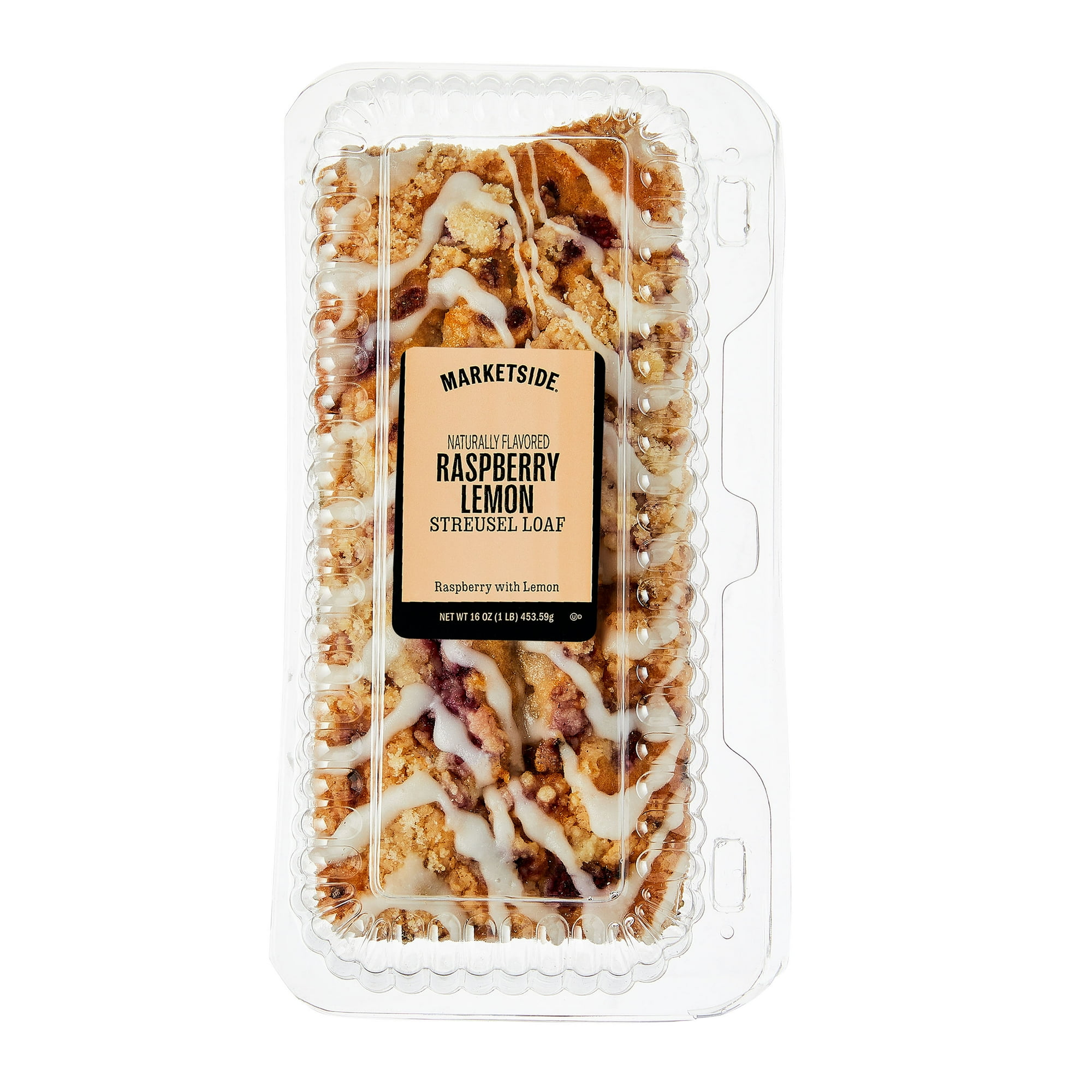 Marketside Raspberry Lemon Streusel Loaf Cake, 16 oz (Shelf Stable)