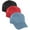 3 Pack - Black,Red,Denim, variant on Daxton Performance Hat High Profile Structured Baseball Cap 3 Pack - Black,Khaki,White