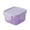 Purple, variant on 4 PCS BPA-Free Plastic Containers with Lids, 2.56" Small Food Storage Containers with Clamping, Meal Prep Container Reusable, Square Freezer Storage Jar Sauce Condiment Cup Container - Color 3