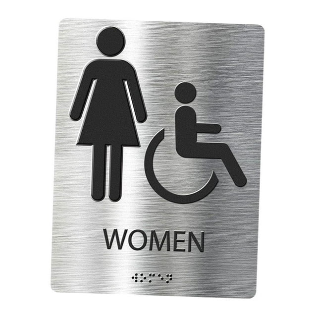 Letrero de baño, letrero de baño, tablero de señalización, letrero de baño , letrero de inodoro moderno para hombres y mujeres, supermercado, Estilo B