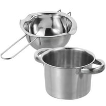 Soimiss 1Set Large Capacity Stainless Steel Double Boiler Pot for Melting Cheese and Oil
