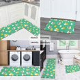thumbnail image 5 of Hen and Egg Green Pattern Anti Fatigue Kitchen Rugs Set Of 2, Non Slip Washable Decorative Floor Mats for Kitchen Sink Laundry, 17"x30" and 17"x47", 5 of 6