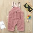 thumbnail image 3 of EnJoCho Girls Furry Jumpsuit Pants Toddler Kids Baby Girl Boys Solid Flannel Suspender Pants Overalls Warm Winter Clothes, 3 of 9