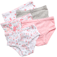 thumbnail image 2 of Princess Rose Toddler Girls Underwear Pointelle Knit Soft Cotton Hipster Underwear Panties 5 Pack, 2 of 7