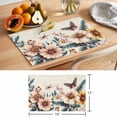 thumbnail image 6 of American Vintage Flowers Placemats Set of 2, Country Butterflies Retro Texture Non-Slip Place Mats Washable Table Mats for Kitchen Dining Table Decorations Indoor/Outdoor, 6 of 9