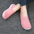 thumbnail image 3 of DLWKIPV Women's White Flyknit Slip-On Shoes - Breathable Lightweight Casual Loafers for Daily Wear(pink,5.5), 3 of 6