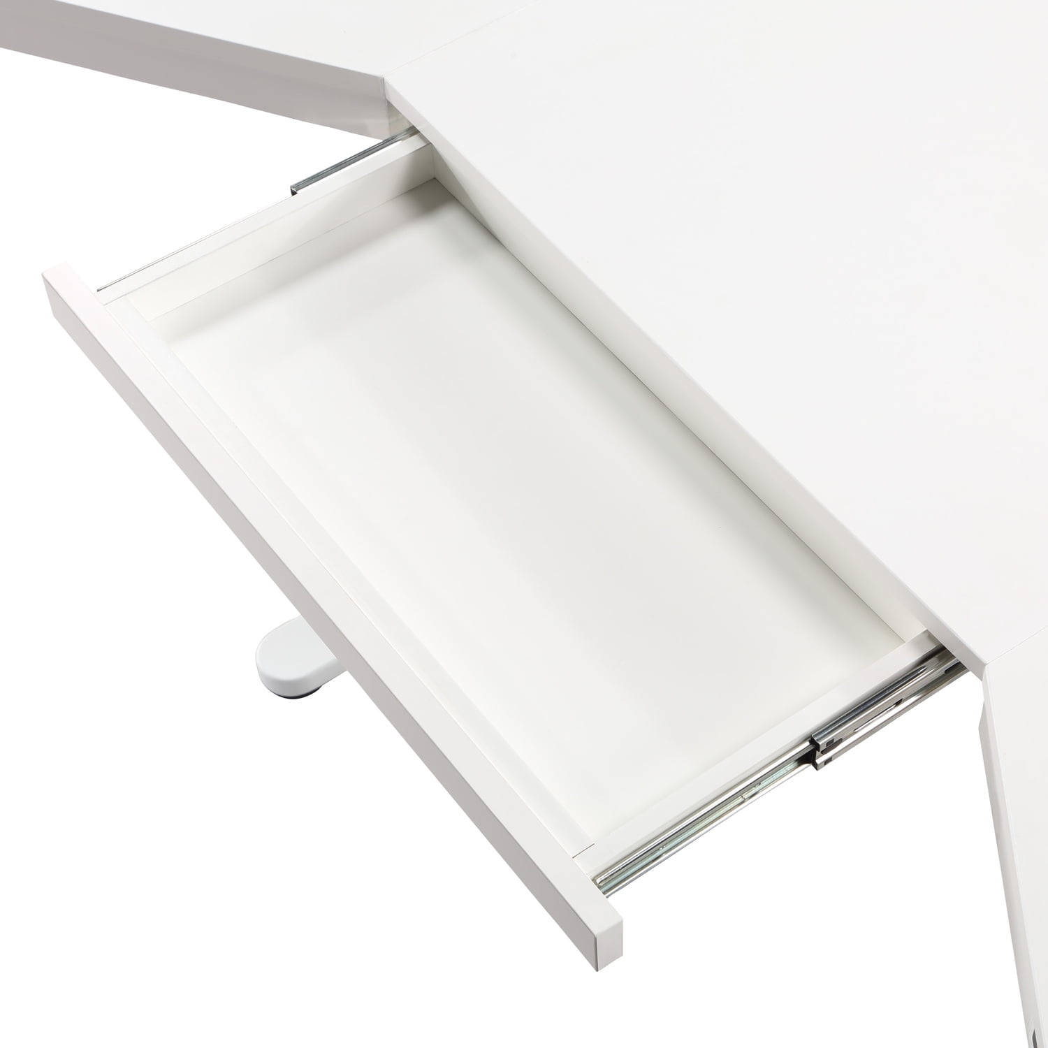 Stealth Adjustable Sit-to-Stand Corner Desk with Drawers