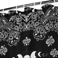 thumbnail image 3 of Black Gothic Skull Butterfly Pattern Shower Curtain 36"x72" ,Bathroom Decorative Shower Curtains Set with 12 Hooks,Modern Waterproof Washable Shower Curtain, 3 of 6