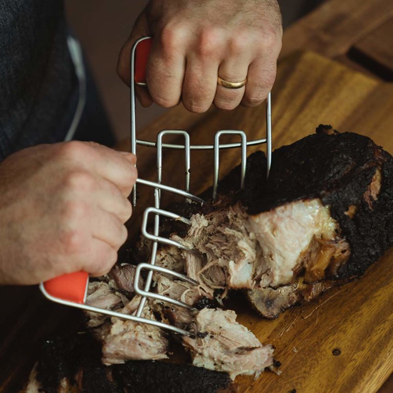 Charcoal Companion Soft Grip Meat Claws, Red