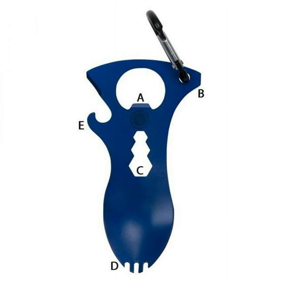 UST Spork Multi-Tool: Blue Camping Flatware for Ultimate Outdoor Convenience
