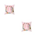 thumbnail image 1 of maskred Pillowcase Comfortable Pillow Cover Alphabet Design Floral Printed Pattern Pillow Cover Home Office Sofa Cushion Case 10 2Set, 1 of 6