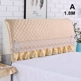 thumbnail image 1 of Textile Stretchable Headboard Covers Dustproof Thickened Full Coverage Bed Head Covers(Coffee 1.8M), 1 of 1
