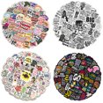 thumbnail image 1 of 200pcs DIY Craft Stickers Set Handicraft Ornament Self-adhesive Suitcase Water Bottle Notebook Art Scrapbook Sticker Decal Prop, 1 of 9