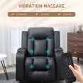 thumbnail image 4 of HOMCOM Fauteuil Inclinable de Salon avec Massage par Vibration à 8 Points, 4 of 10