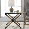 thumbnail image 4 of Uttermost Braddock Coastal Iron Glass and Rope Accent Table in Black, 4 of 5