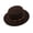 Coffee, variant on Unisex Cowboy Sun Hat, 4 Inch Wide Brim Woven Fedora, UPF Protection Western Headwear for Outdoor Festival, Beach & Travel