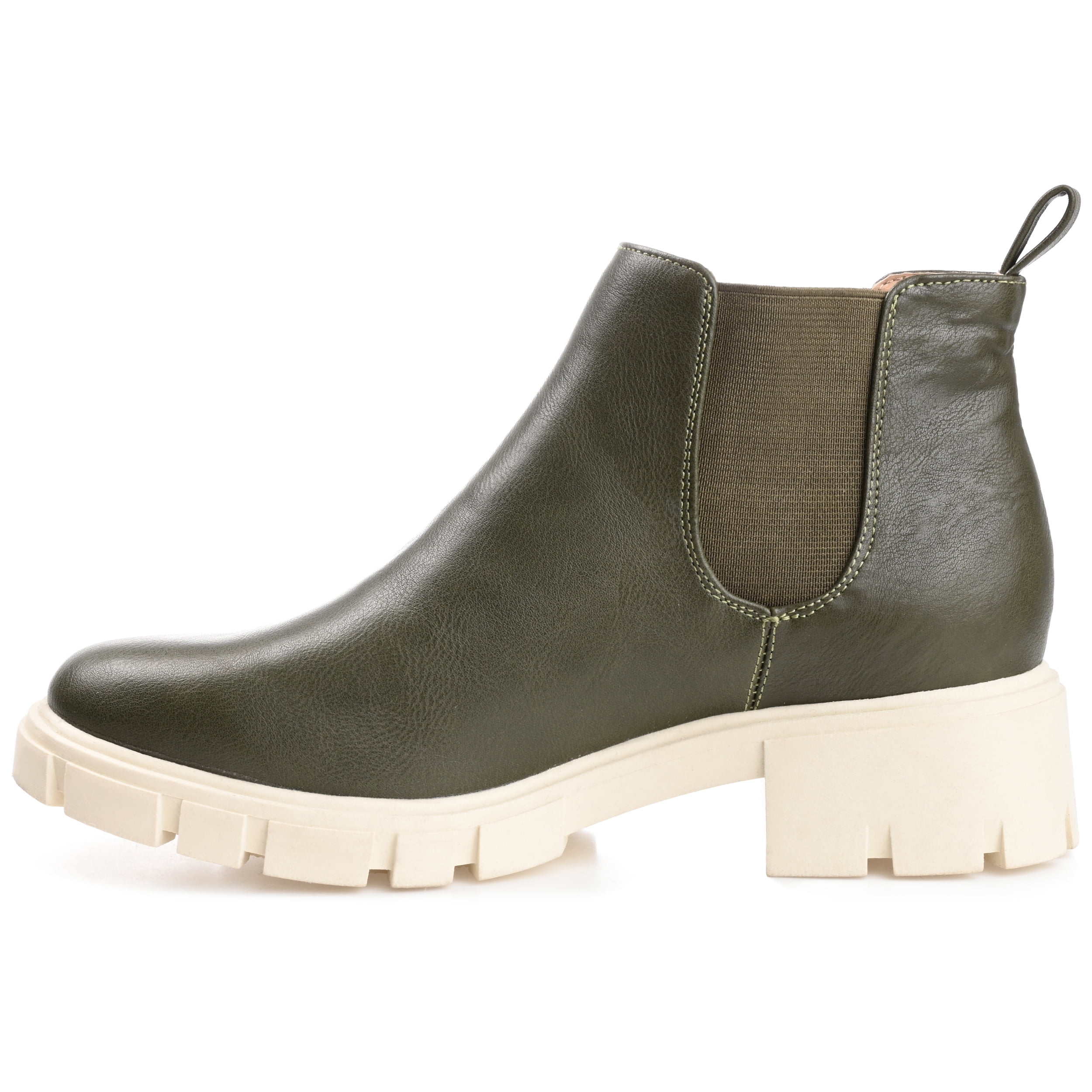 Journee Womens Rorke Pull On Block Heel Booties