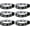 6 Black, variant on 6PCS WWJD Bracelet for Women Men, Christian Gifts Wristbands, WWJD Rubber Bracelets - What Would Jesus Do Bracelet