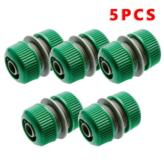 5pcs Repair Joint Mend Lengthen Garden Hose Pipe Fitting Water Connector Adaptor
