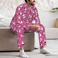 thumbnail image 7 of Naloa Love Dog Men’s Pajamas Set - Long Sleeve Button Down Sleep Shirt and Pajama Bottoms Sleepwear Set-Large, 7 of 7