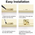 thumbnail image 2 of SPRING Gold Glass Door Lock Latch with keys Integral Knob for Display Case Wine Cellar C, 2 of 6