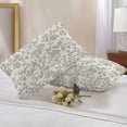 thumbnail image 2 of Lumbar Pillow Covers 20x12 Inch Set of 2, Farmhouse Sage Green Waterproof Outdoor Pillow Covers, Vintage Flower Leaf Botanical Decorative Cushion Pillowcases for Couch, Sofa, Bed, Garden, Patio, 2 of 9